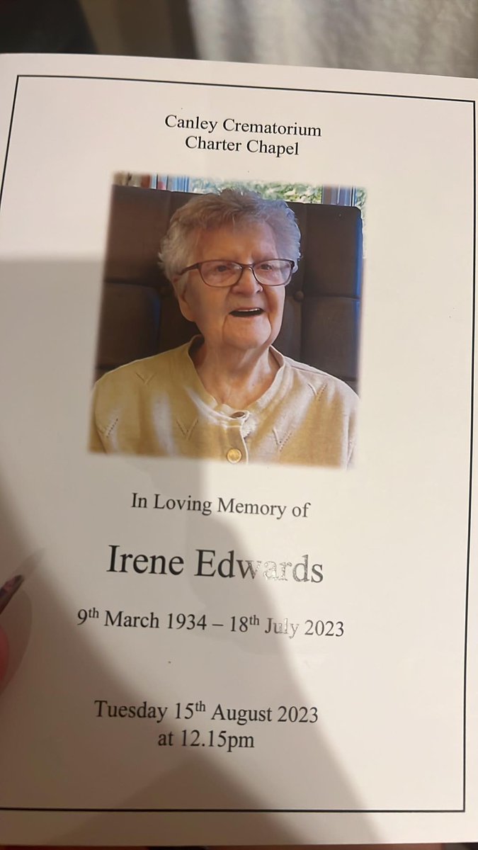 Goodbye Mom.💔