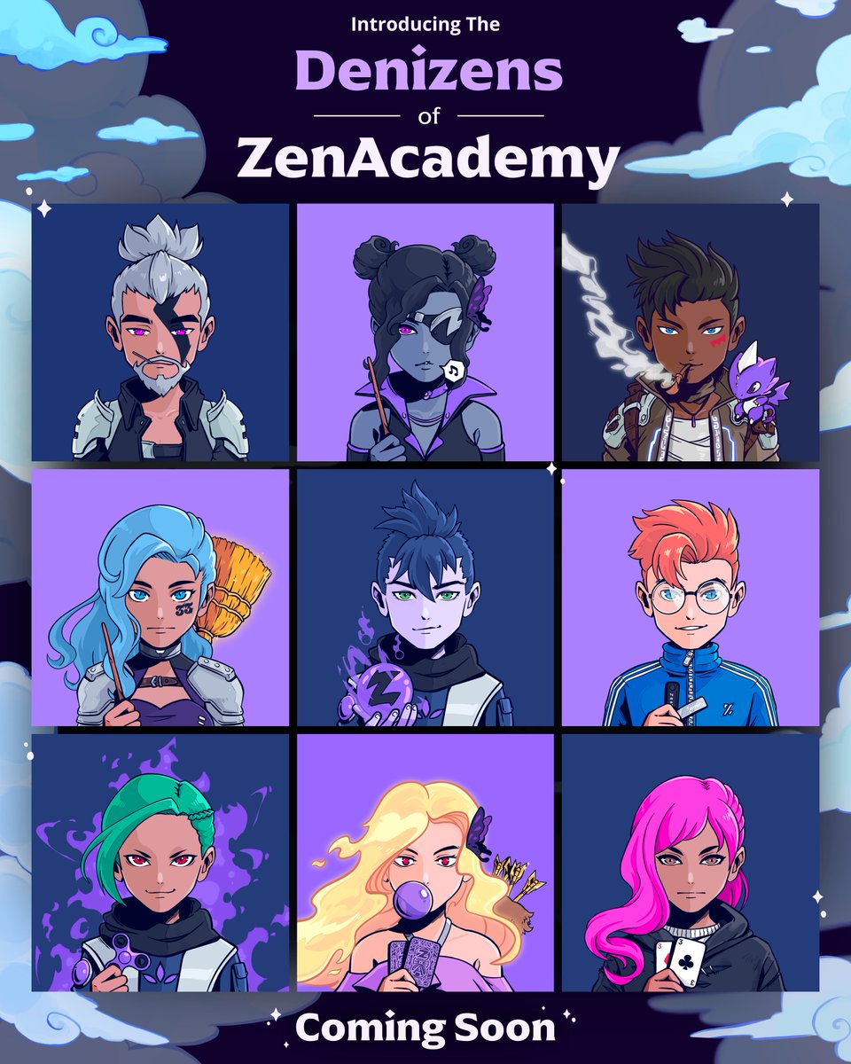 INTRODUCING THE DENIZENS OF ZENACADEMY 

A PFP to reward a community of lifelong learners.

For people who value humility over hype, and substance over speculation.

Read on to learn more + have a chance to get one ⤵️