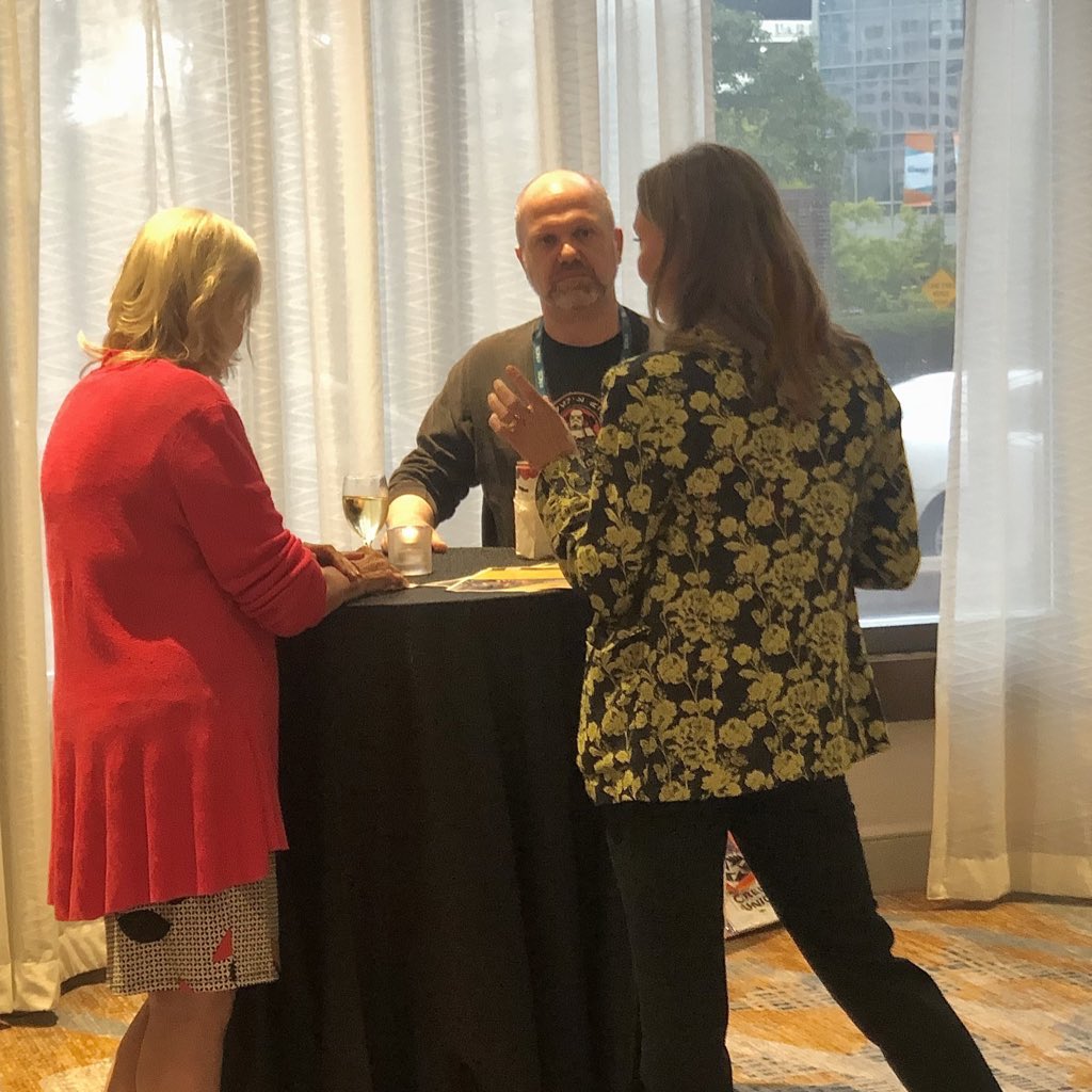 A sneak peek into what was the first Religious Equality Happy Hour, hosted with #Iliff and our table at #NCSL2023. Stay tuned, more pictures to come! #ASEO