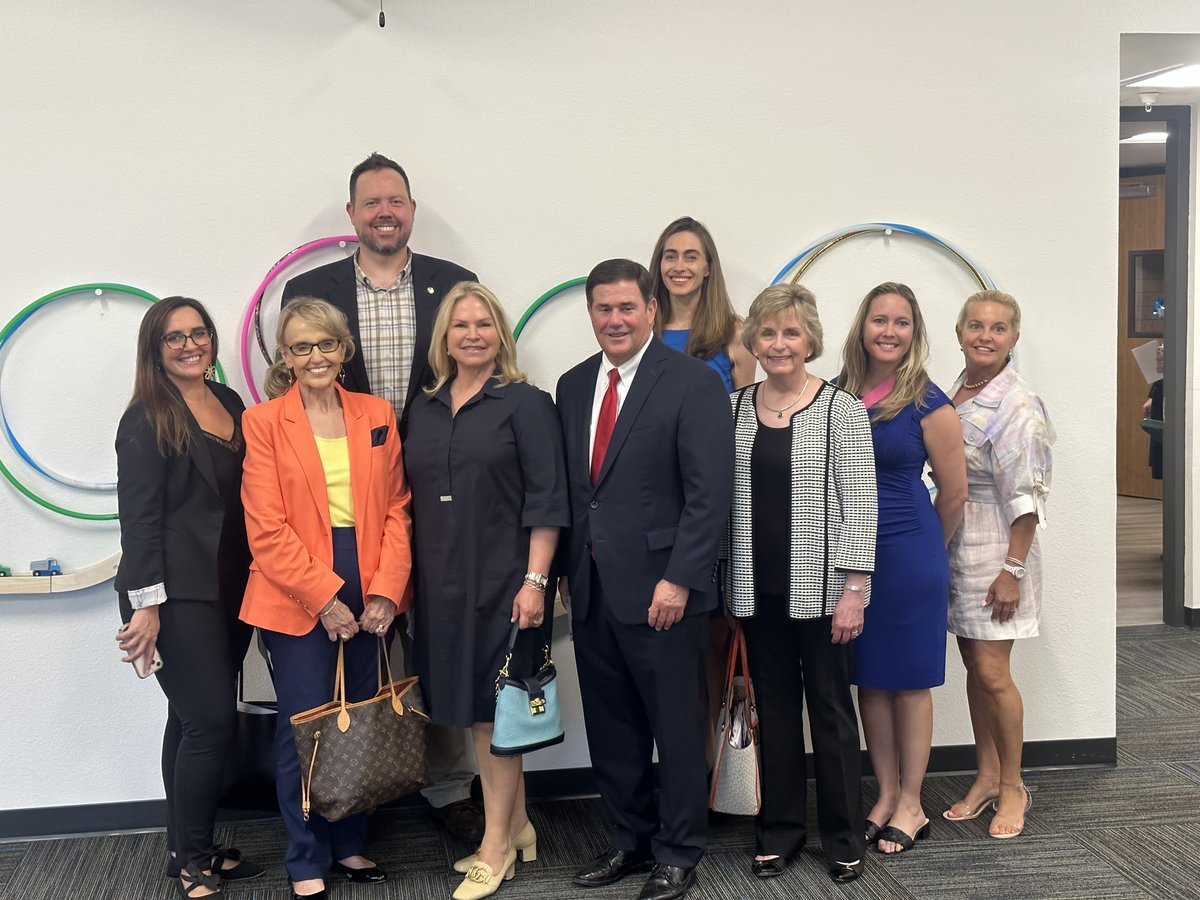 Angela and I were so honored to attend today’s ribbon cutting for the AZ Welcome Center — a best-in-class  facility to serve children in great need of care. It was a moment to stop and recognize all the work that has been done to support Arizona’s most vulnerable kids. 1/2