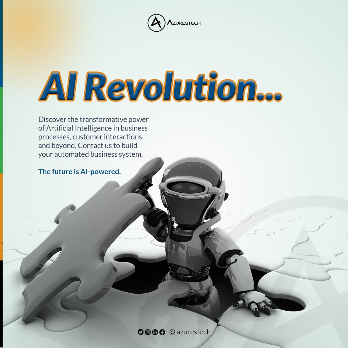 azurestech's tweet image. 🚀 Join the #AIRevolution! Transform your business with AI&apos;s power. 🤖 Unleash automation for success. Let&apos;s shape the future, together! 💼#azurestech #ArtificialIntelligence
P.S. We can help develop your automated business system!