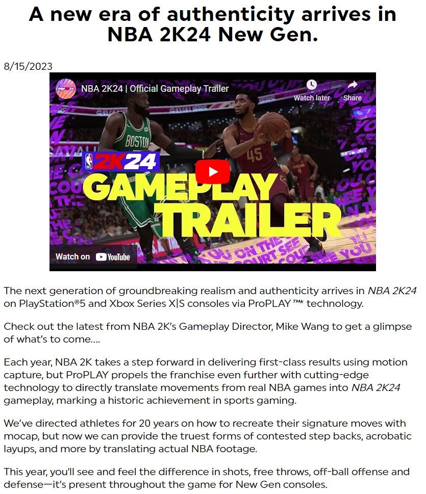 2kFanatics's tweet photo. The fully in-depth NBA 2k24 blog post just dropped! Check out all the details and changes. #nba2k24 #nba2k #2k #2k24 #nextgen https://t.co/4PwlQqzXcG