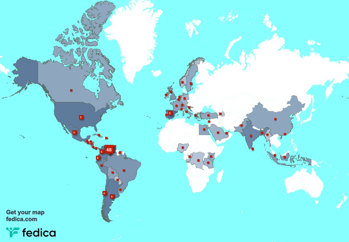 Tengo 3 nuevos seguidores, desde Turquía 🇹🇷, y más durante la última semana fedica.com/!DiamarisSilva