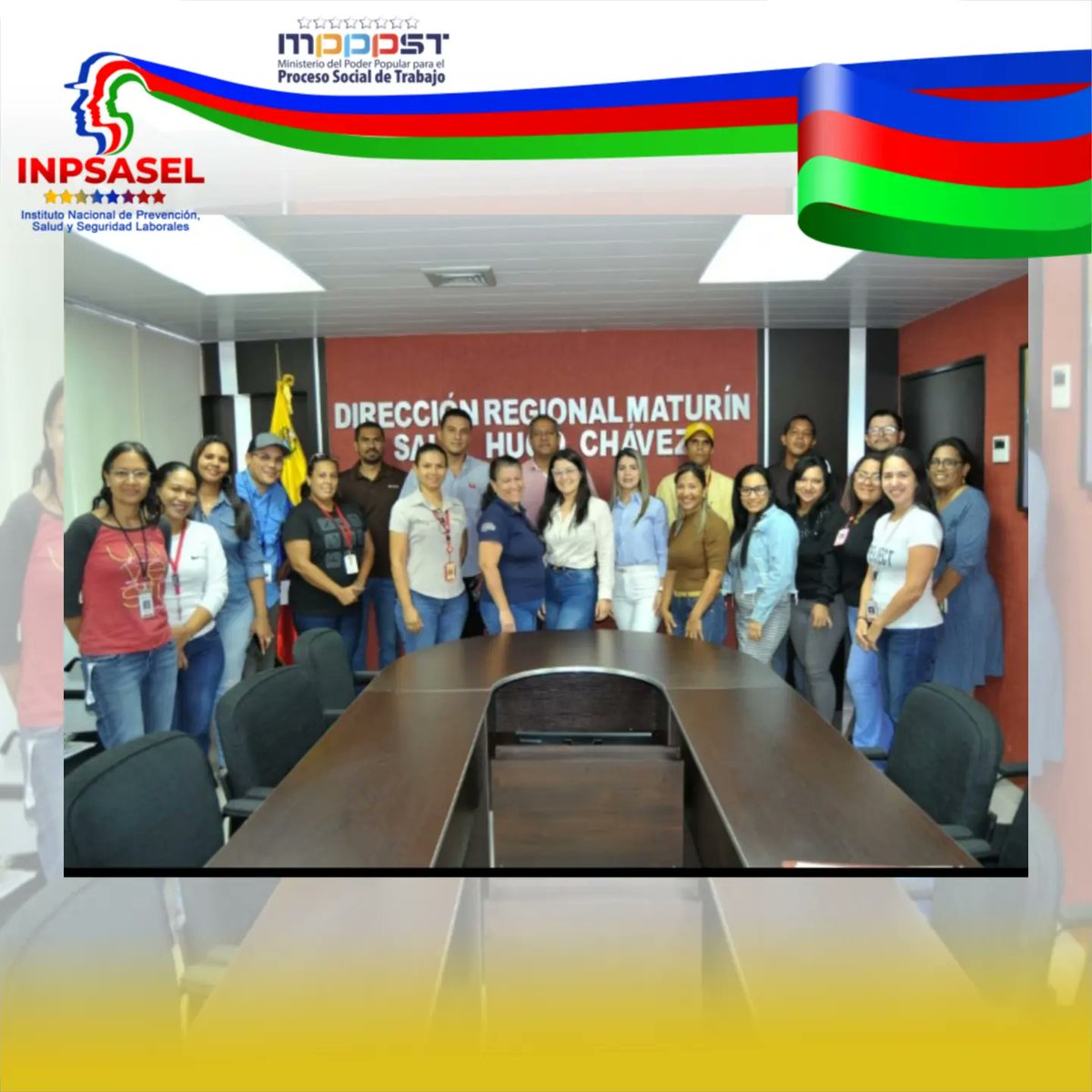 InpsaselMDEA's tweet photo. Geresat Monagas y Delta Amacuro realizó Formación a la Clase Trabajadora Petrolera del Ministerio de Energía y Minas por la semana de la Seguridad y Salud en el Trabajo  como ponente Coord. Regional de Sanción Marivic López
@NicolasMaduro 
@torrealbaf 
@rusbelrondon https://t.co/PoVq50A0FX