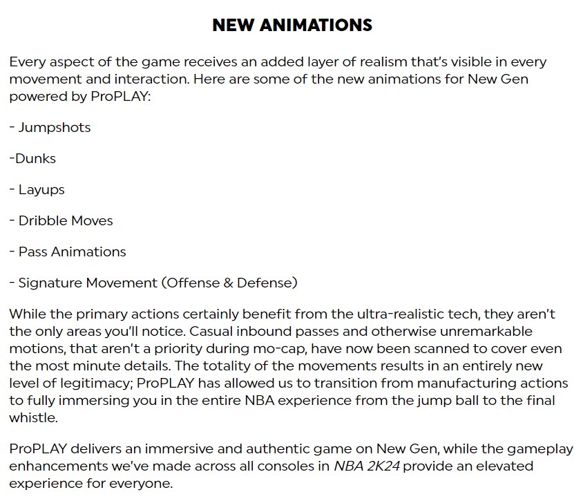 2kFanatics's tweet photo. New animations in NBA 2k24! Big changes here and we should see incredible improvements! #nba2k24 #nba2k #2k #2k24 #nextgen https://t.co/Uv0gayn0YF