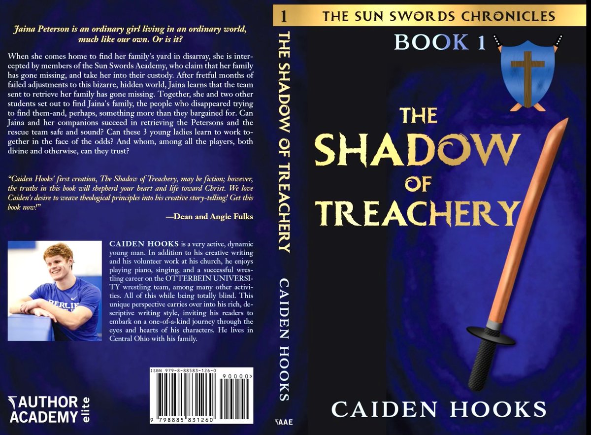 Former Berlin Wrestler Caiden Hooks’ new book “The Shadow of Treachery” is currently the #1 NEW RELEASE on Amazon in the “Young Adult Mystery/Suspense” genre. Support Caiden by spreading the word and getting your copy!  #ClawsUp #Family 
a.co/d/5cQl5Mu