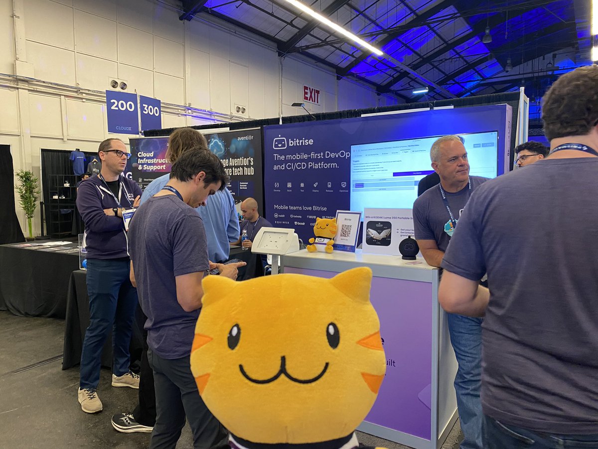 If you’re at <a href="/DevNetwork_/">DevNetwork</a> this week definitely stop by the <a href="/bitrise/">Bitrise</a> booth (not just for their cute cat swag) but learn more about their CI/CD platform for mobile apps!!! #cloudx2023 #mobileweek2023 #CloudX