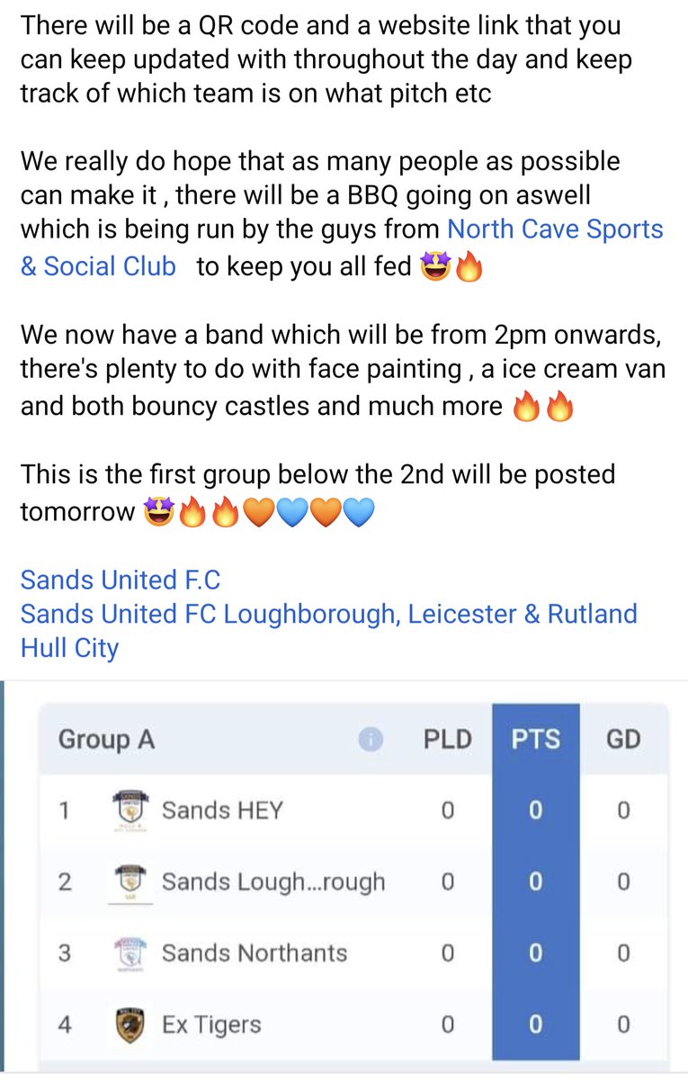 Tournament week 👀👀 If your available get yourself to north cave Saturday 🤩🧡💙