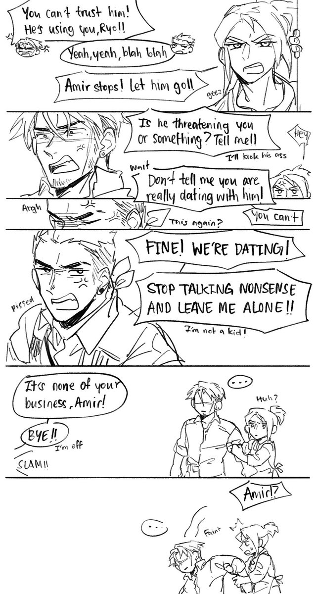 (Sketch) "Don't treat me like a kid! I'm a grown ass man!"

It had been almost two weeks that Yoru didn't do anything, expected routine duties (he didn't see Chamber also). Then, Sova finally called him back to work, but… 
