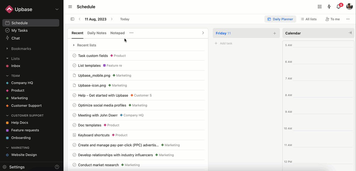 upbasepm's tweet photo. ๏ธ๐๏ธ๐New in Upbase
Here are some fresh updates that will enhance your experience with Upbase:
1. Recent items
2. Only show unread ones
3. Multi-select tags in the Tag Manager section
4. Subtask sidebar
Read more: https://t.co/1THEY36Vq2
#upbasepm #projectmanagementtool https://t.co/QrprrpjQnP