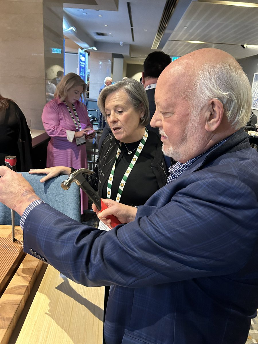Taityzuma's tweet photo. @AIPIO @Haighs1915 A dab hand with the hammer and chisel and a block of #Haighs1915 is one of our guests Randy Pherson #Intelligence2023 https://t.co/GY750h5niR
