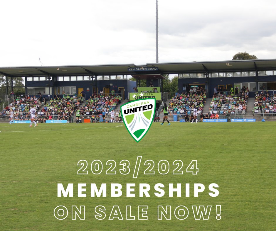 FOOTBALL BEGINS AT HOME

Catch the future generation of the Commbank Matildas in the Liberty A-Leagues Womens! Canberra United Memberships on sale now!

Follow the link to secure your spot today 👉 bit.ly/3eYvK9j

#UniteWithUS