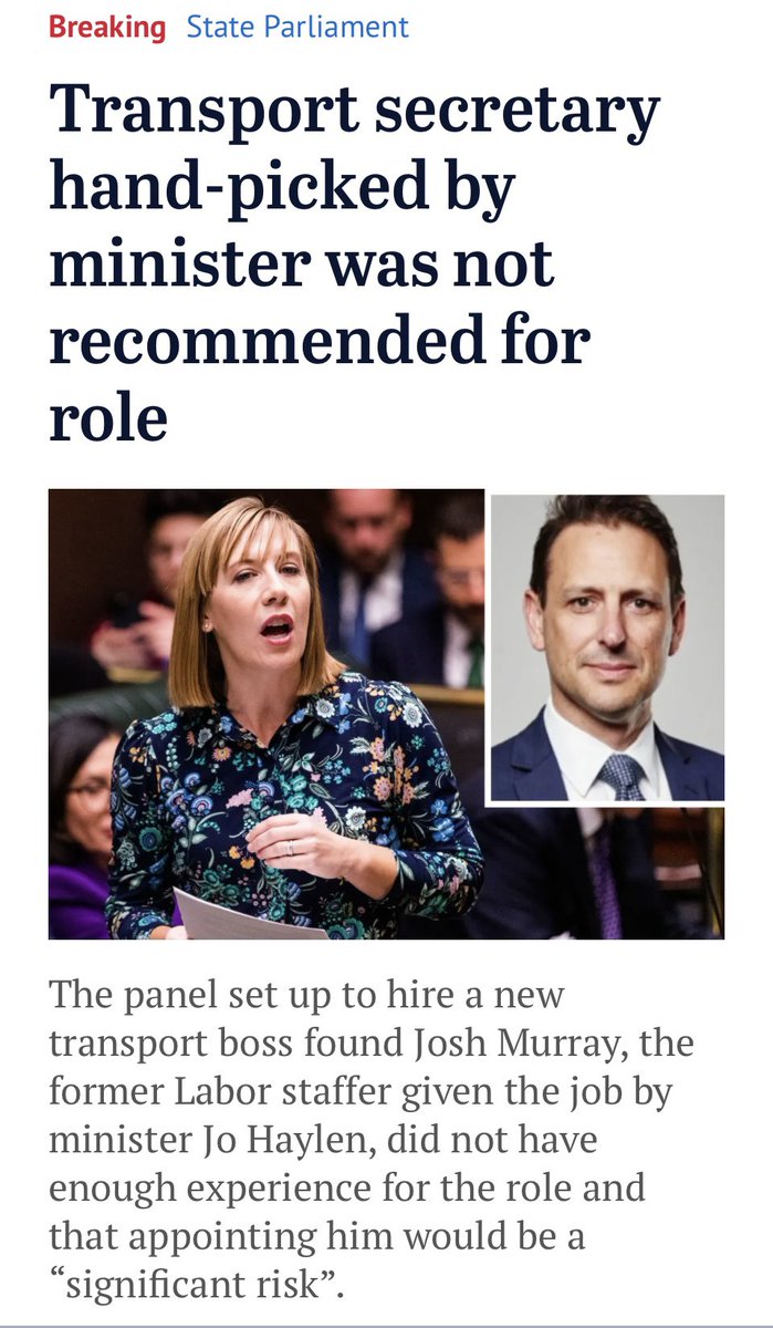NSWPolAlerts's tweet photo. The head-hunting firm hired by the Minns government to find a new transport secretary initially said the former Labor staffer who was given the job did not have enough experience for the role and was not even recommended for an interview

https://t.co/y2VjwQVtyz https://t.co/sZNqcmZijt