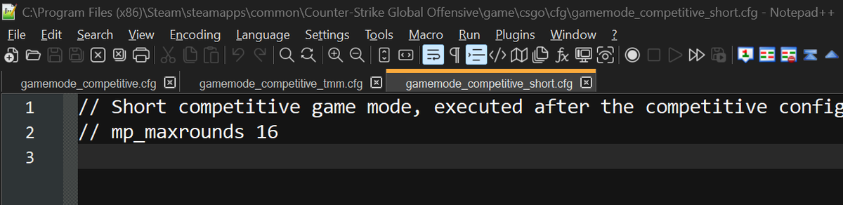 aquaismissing's tweet photo. Subtle, but significant Matchmaking changes in the latest Counter-Strike 2 update:

- From now on Competitive is first to 13 rounds (including Premier)
- Seems like the devs are getting rid of Short Competitive
- Premier matches will have 20s freezetimes, 1 overtime (the game ends as tie, if you tie the OT) and four 30s timeouts

If these changes are here to stay, I think it would be safe to assume, that esports is going to adapt MR12 as well?