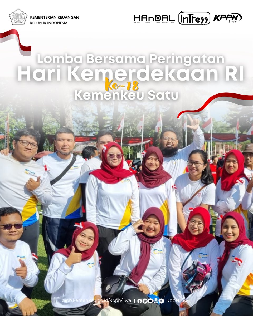 kppnliwa's tweet photo. Selamat Siang #SobaTRUST ✨

Dalam rangka memperingati Hari Kemerdekaan Republik Indonesia ke-78, KPPN Liwa bersama dengan KP2KP Liwa- https://t.co/3nYZF8nSvz