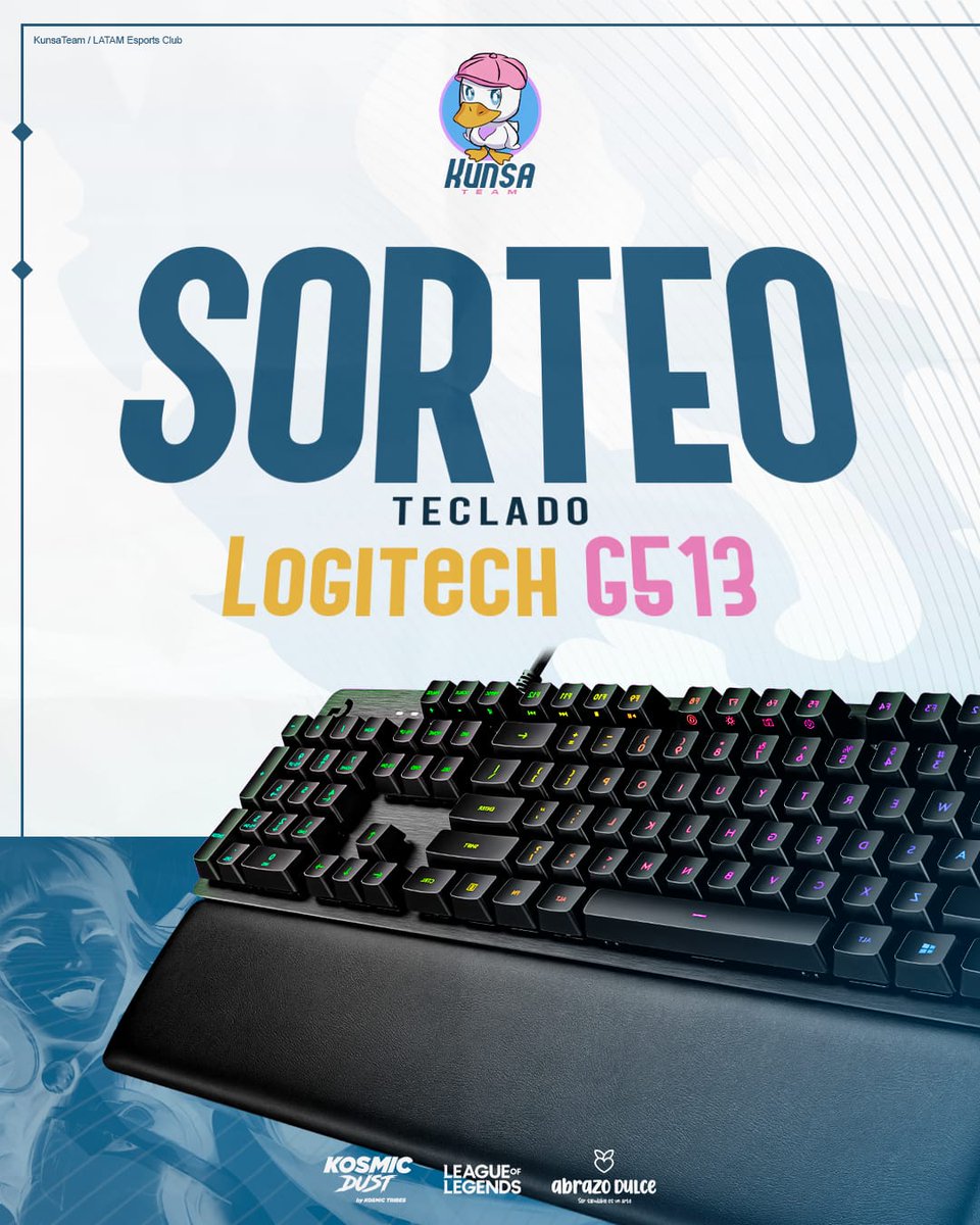Imagen de sorteo de teclado G513 de Kunsa.