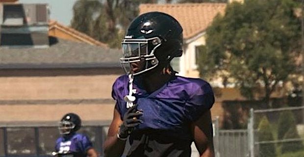 GregBiggins's tweet photo. Rancho Cucamonga (Calif.) '25 DB Tahj Crutchfield is an intriguing two-sport standout who looks set for a breakout junior season this fall https://t.co/q8g0EDTgVJ https://t.co/DFVHABmNCx