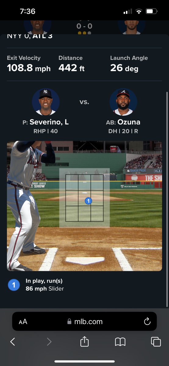 knockahomantn's tweet photo. *Opposing pitcher throws one right down the dick*

*Ozuna mashes it*

Opposing fans: tHe BrAvEs ArE cHeAtInG https://t.co/GX5kQk7oOB