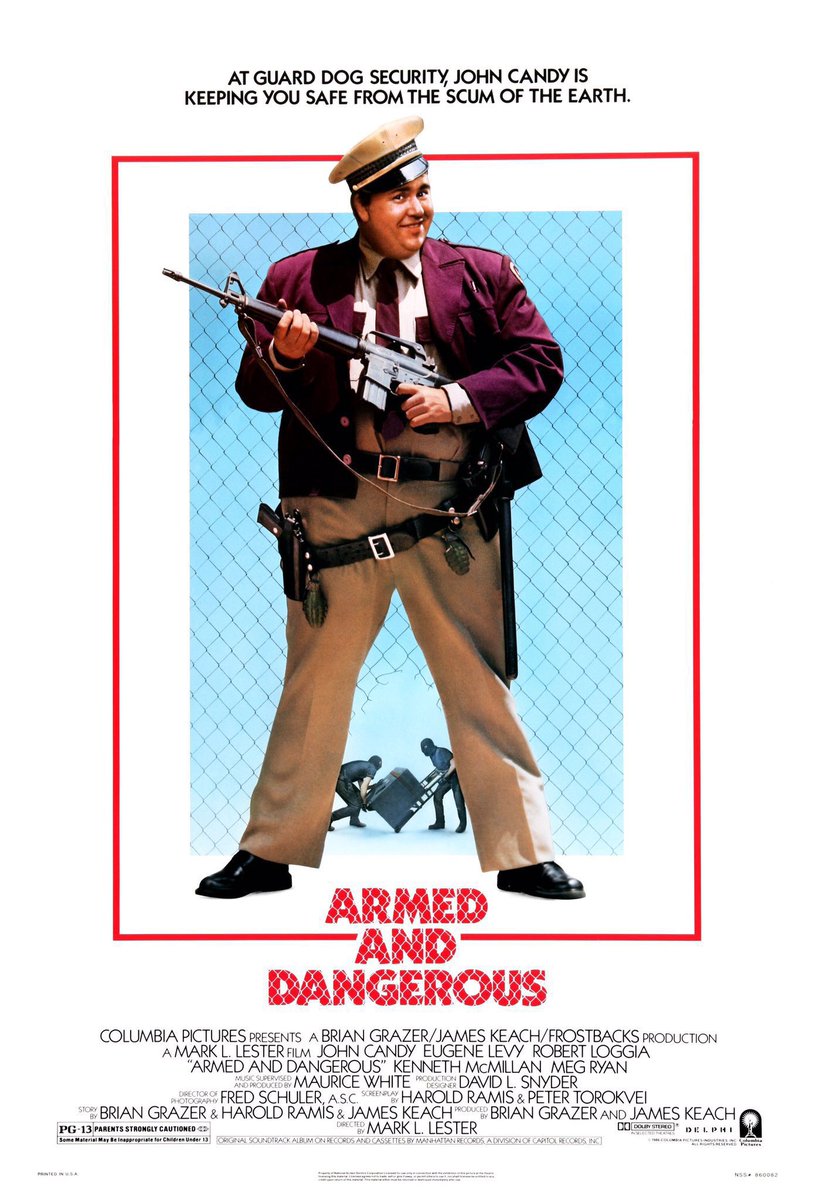 FilmNewsNos's tweet photo. 🎬MOVIE HISTORY: 37 years ago today, August 15, 1986, the movie ‘Armed and Dangerous’ opened in theaters!
#JohnCandy #EugeneLevy #RobertLoggia #KennethMcMillan #MegRyan #BrionJames #JonathanBanks #TommyLister #JamesTolkan #DonStroud #LarryHnkin #SteveRailsback #RobertRailsback https://t.co/IUtcLNylWo