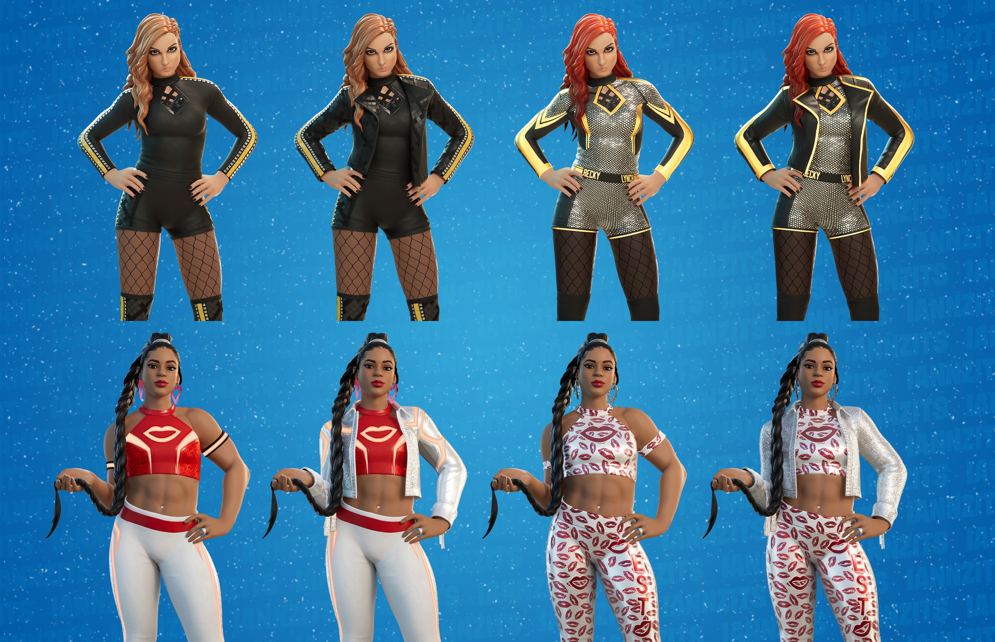 NEW WWE Skins In Fortnite! (Becky Lynch & Bianca Belair) 