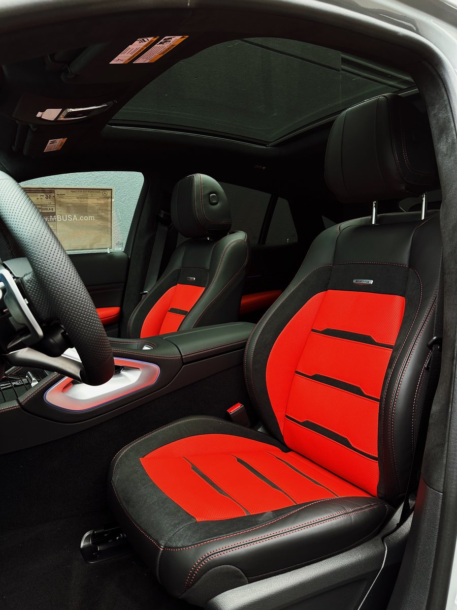 JoeW6_'s tweet image. The refreshed 2024 GLE63S Coupe, this one in Alpine Grey // Classic Red