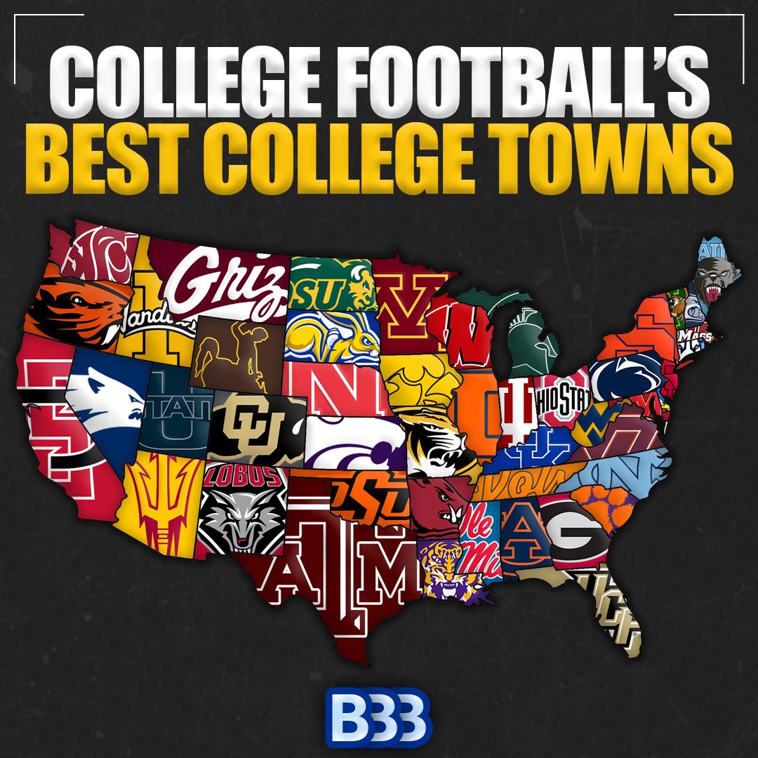 bluebloodsbias's tweet photo. The best college towns in every state! What teams would you change? https://t.co/DtGsH1dvAq