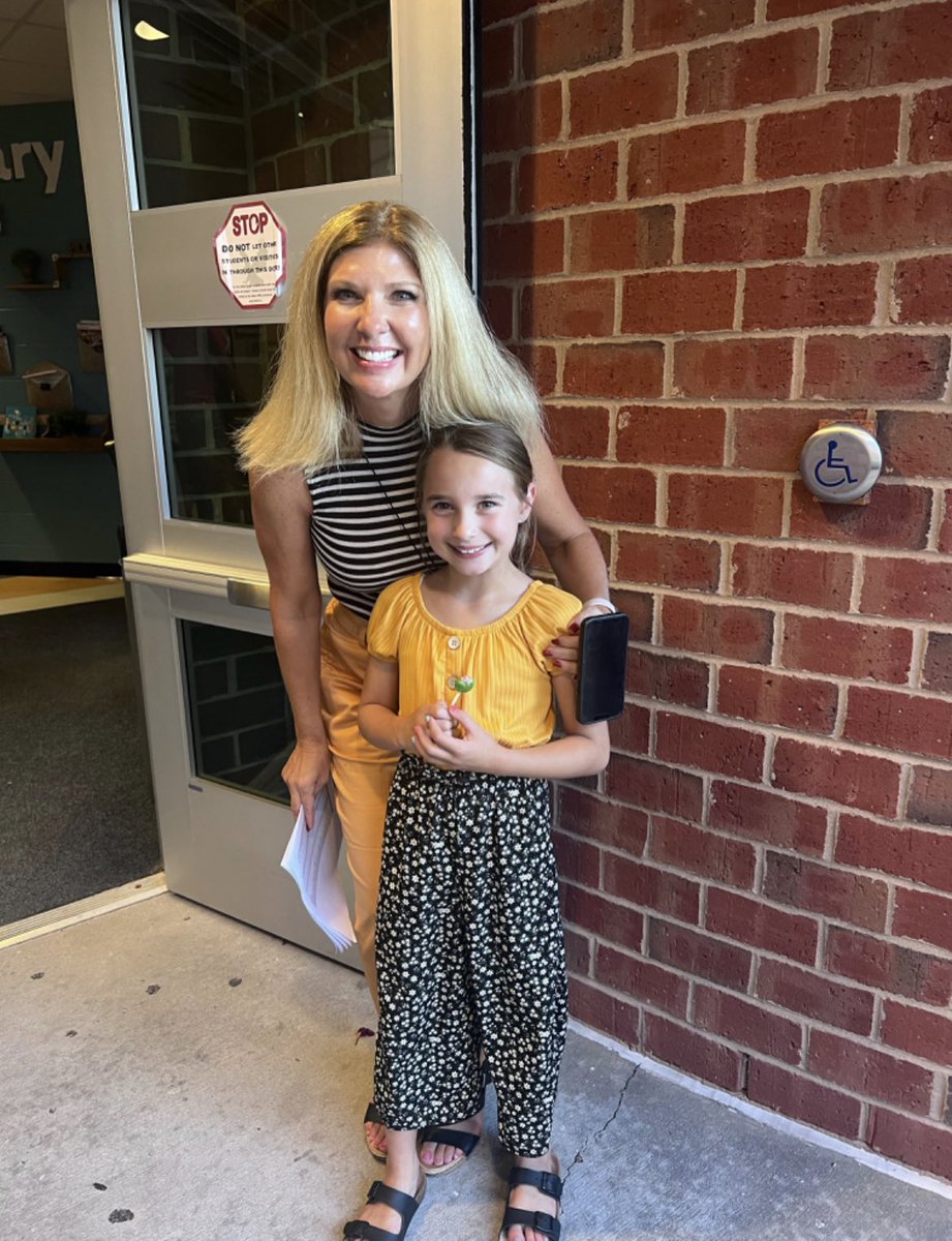 You know it’s going to be a great year when one of your new third graders shows up to Open House in matching colors! ❤️ Bring on the new school year! <a href="/VgEagles/">VGEagles</a> #WEareLakota