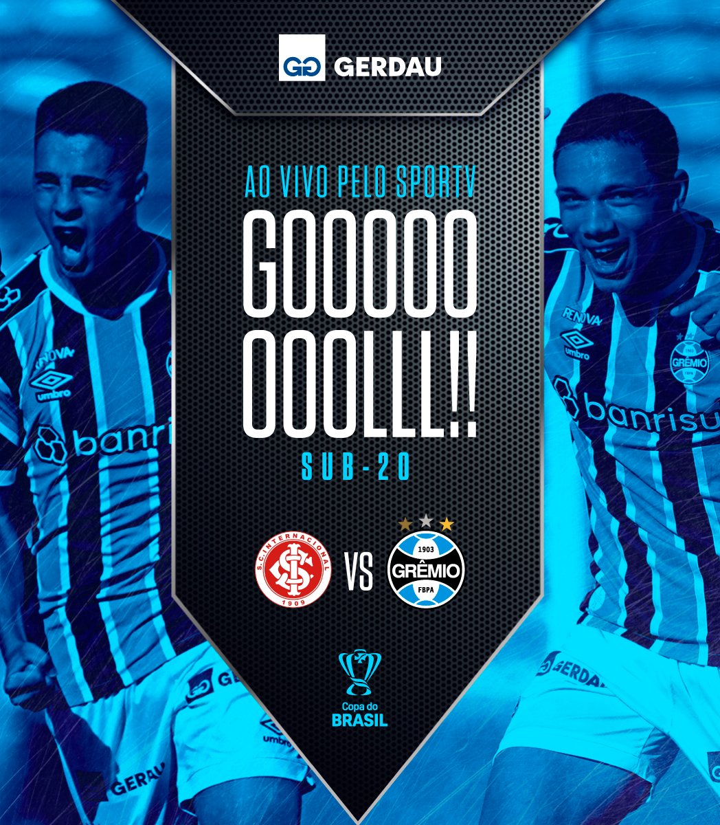 Gremio's tweet photo. (2T/37min) GOOOOOOOOOOOOOOOL DO GRÊMIO! Rubens faz uma cobrança perfeita de pênalti e abre o placar para o Tricolor. VAMOS, GURIZADA!
Internacional 0x1 #Grêmio
📺 SporTV
🇪🇪 #Sub20 #CopaDoBrasilSub20 #BaseGremista https://t.co/W1ItQQq3v0