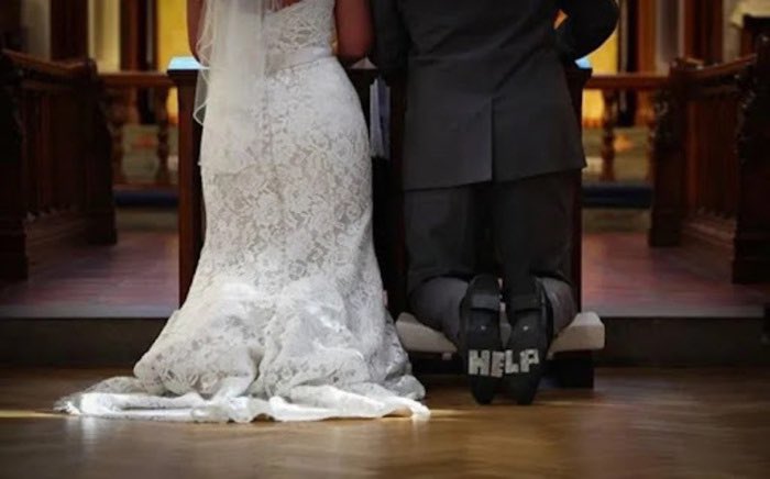Is this what they mean by “cold feet”?

#WeddingFails
#MemesWithATheme