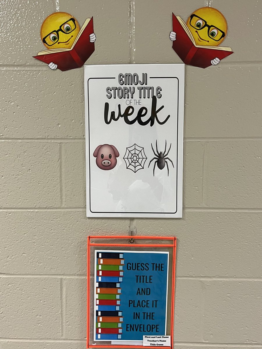 DowdyOHES_MC's tweet photo. Can you guess the book titles? Nothing like promoting reading! Let’s get year 2023-2024 started right! @OHES_Covington @NewtonCoSchools @writeright_now https://t.co/VWkADgqxKi