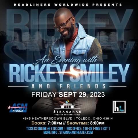 MIX 95.7s own <a href="/RickeySmiley/">Rickey Smiley</a> x <a href="/RSMSRadio/">RickeySmileyMornings</a> will be LIVE in Toledo Friday September 29, 2023 at the Strananhan Theatre. Get your tickets at Etix.com