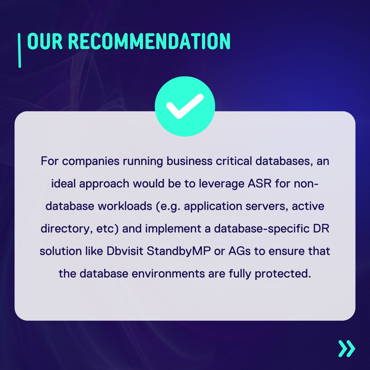 dbvisit's tweet image. Learn more about #disasterrecovery options for #azuresiterecovery in our new white paper: dbvisit.com/whitepaper/azu…