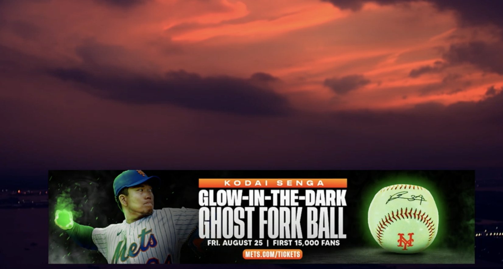 ny mets promotional schedule kodai senga glow in the dark ghost fork ball