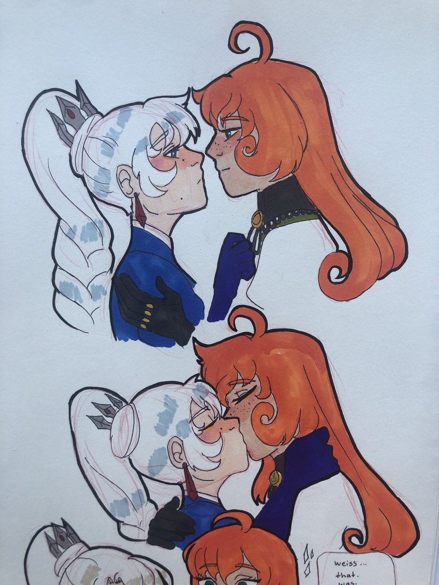 solarvertexart's tweet image. Late night posting of them!! 
#RWBY #RWBYfanart #frostbyte #WeissSchnee #pennypolendina