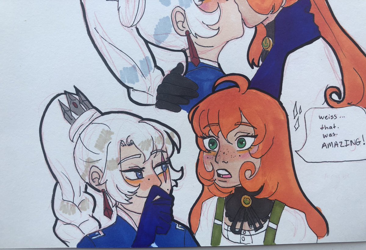 solarvertexart's tweet image. Late night posting of them!! 
#RWBY #RWBYfanart #frostbyte #WeissSchnee #pennypolendina