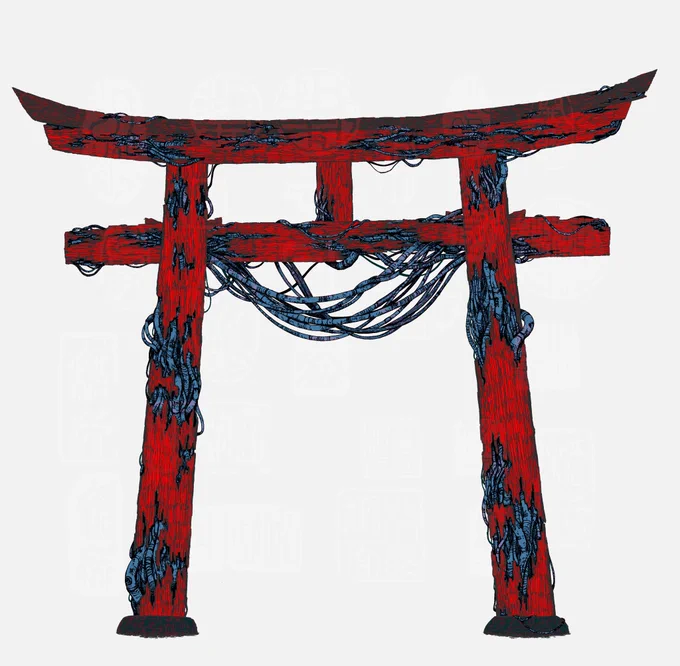過去絵鳥居です 