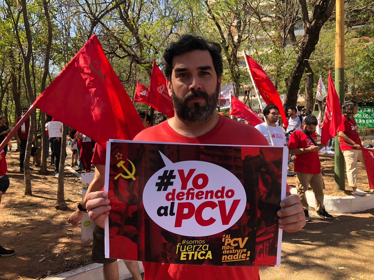 Desde Paraguay manifestamos nuevamente nuestra solidaridad y apoyo irrestricto al Partido Comunista de Venezuela.

Repudiamos la persecución por parte del gobierno de Venezuela. A razón de esta farsa institucional que busca ilegalizar a la organización comunista. #YoDefiendoAlPCV