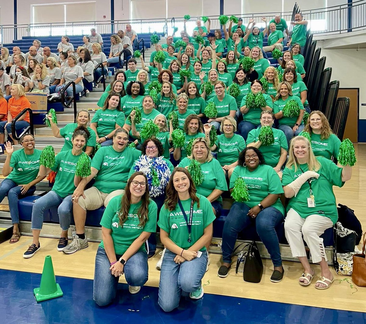 Our AWESOME Lincolnway Elementary faculty and staff are ready for the 2023-2024 school year! #wyproud #wyasd