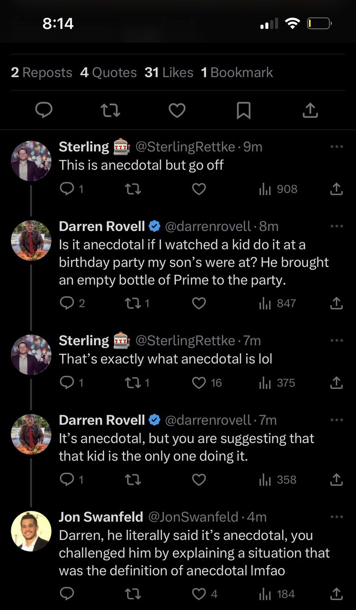 PeteBlackburn's tweet photo. I will never quit this website as long as Darren Rovell is on it https://t.co/cNFH4ajoUC