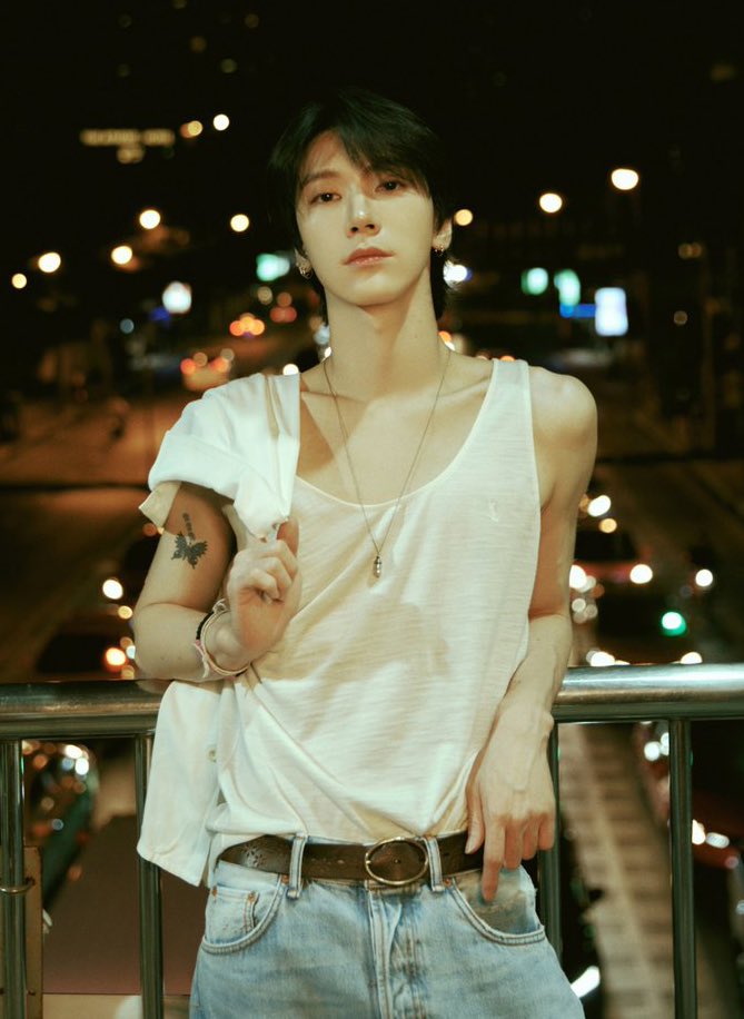 TENsfeed's tweet photo. #TEN #TENLEE #텐 expected to release duet song with Taeyong “Call D” (콜 디) for NCT’s upcoming album ‘Golden Age’. It’s an attractive hyper-pop song with an instrument source that creates an atmosphere of talking to the other person and a minor-feeling synthesizer, and the lyrics are interestingly telling that they are instinctively attracted to a doppelganger who resembles him even though they think it's a dangerous situation.