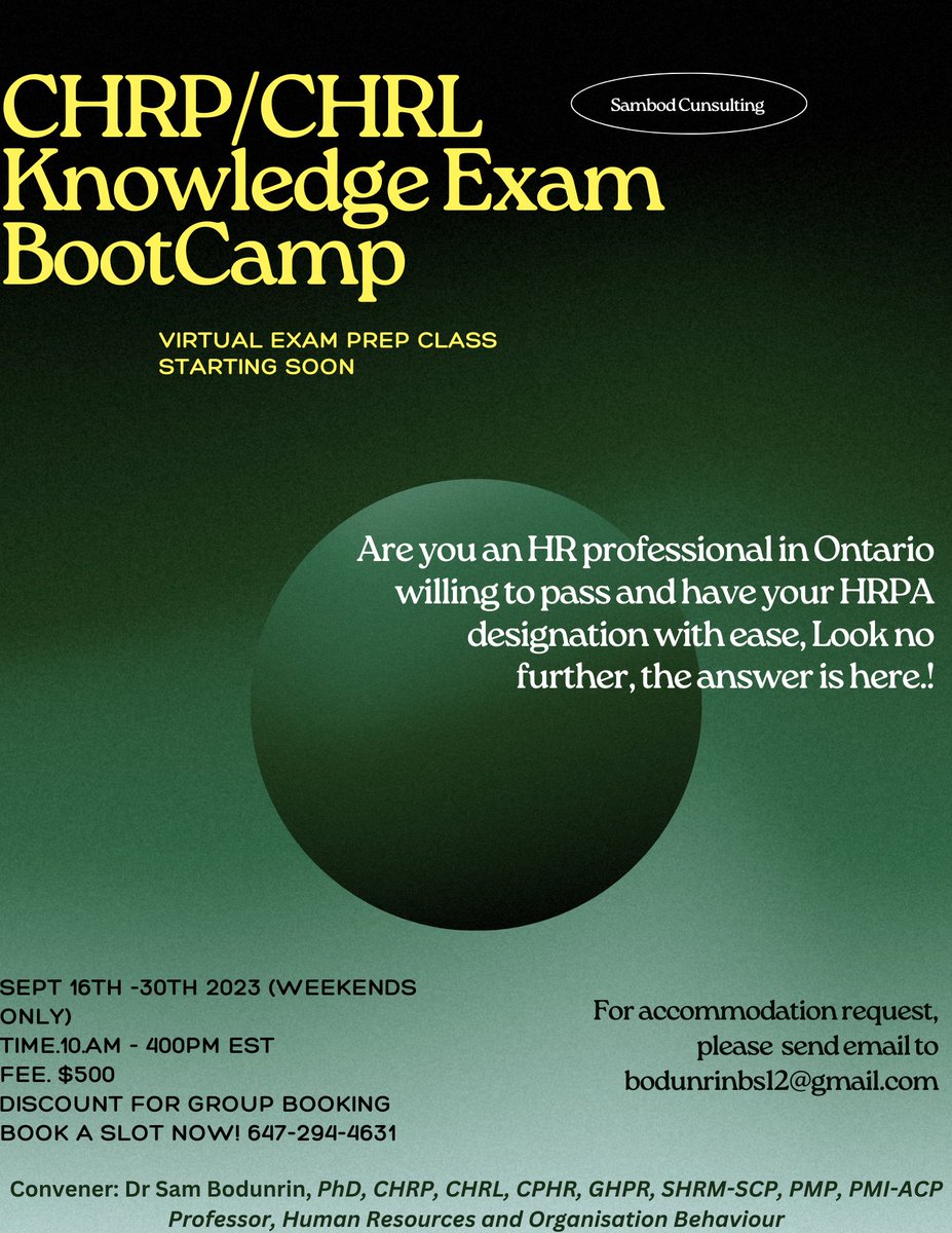 For HR professionals in Ontario  Canada.