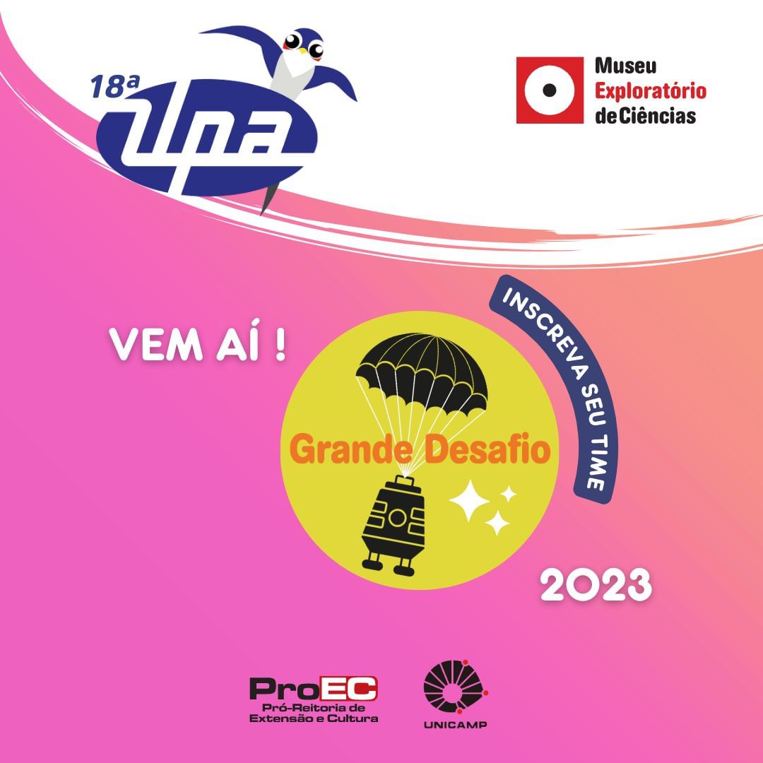 A UPA está chegando! Alô, visitante!

Conheça o Museu Exploratório de Ciências da Unicamp e participe de divertidas atividades científicas. Endereço: Av. Alan Turing, 1500.