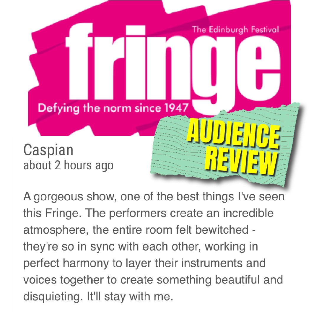 It’s THESE reviews we love the best - the audience ones 💜💜💜 three more Tam Lin shows left with @kirstylogan and @estherkateswift @ScotStoryCentre