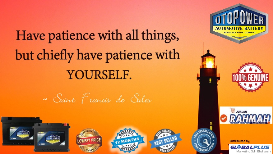 GlobalPlusM27's tweet photo. Have patience with yourself!
Everything will be fine if we could keep calm and be patience.
Otopower car battery your strong backups.

#GlobalPlus #otopower #carbattery #havepatience #Backups #baterikereta #汽车电箱 https://t.co/FFR6mGlTFo