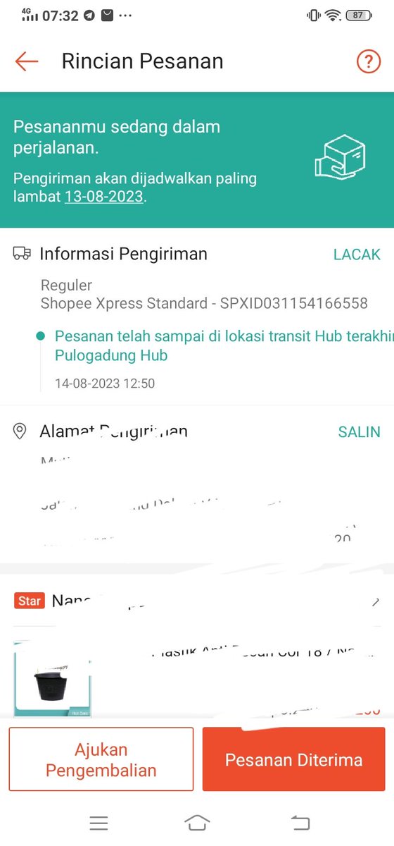 hellomuutt's tweet photo. Ini nyampenya kapan taun depan kali ya? @ShopeeID @ShopeeCare https://t.co/mKJWe7DVXD