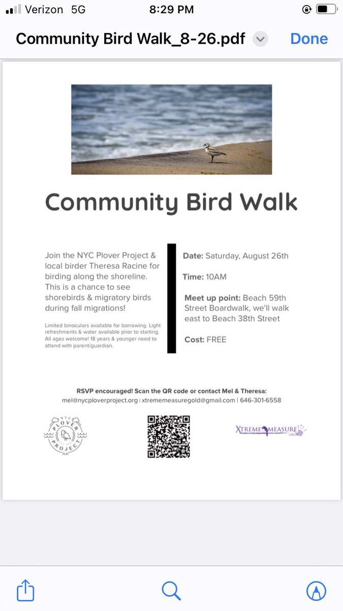 auntytem's tweet photo. 2. Saturday, 8/26 Community Bird Walk 
#Beach59 #Rockaway @NycPlover @xtrememeasure 
 
https://t.co/pUrPvAf4sp https://t.co/kOjL6Q6Hvv