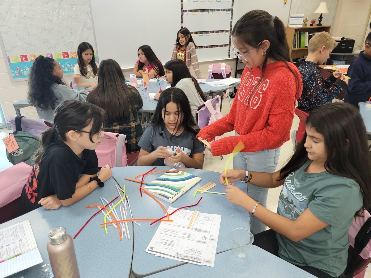 Starting off the school year with our 1st STEM Challenge! 🌁🏗👷‍♀️👷‍♂️
<a href="/DrRodriguezElem/">Dr. Rodriguez STEM Academy</a>  
#STEMeducation 
#future engineers
