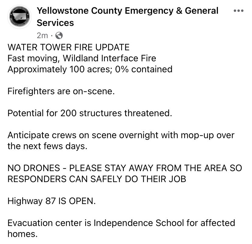 Billings Fire Department tweet media
