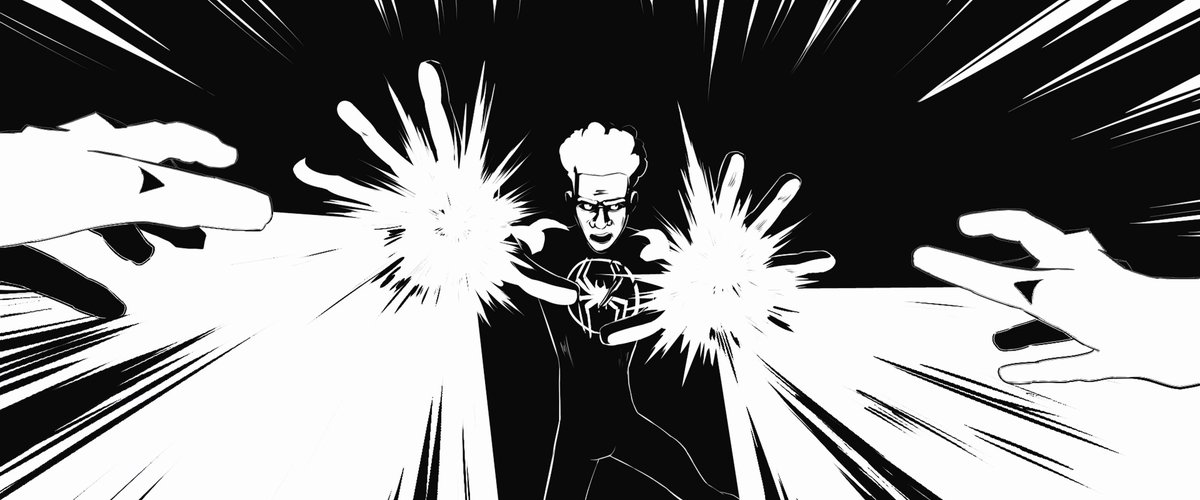 Impact frames in Spider-Man: Across the Spider-Verse (2023)