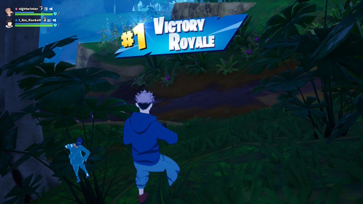 nightw1nter's tweet photo. I got 13th and then @_iamRockett_ carried my ass a couple times. Looks like I’m streaming Fortnite tomorrow for #spookython 😅 https://t.co/zqKZd1tUeO